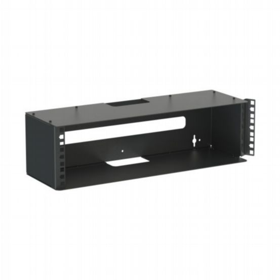 Penn Elcom Racks Wall Mount 3U Rack Mount Wall Bracket With Hinged Rack Rail square holes