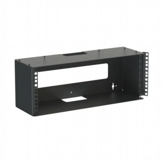 Penn Elcom Racks Wall Mount 4U Rack Mount Wall Bracket With Hinged Rack Rail square holes