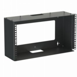 Penn Elcom Penn Elcom Racks Wall Mount 6U Rack Mount Wall Bracket With Hinged Rack Rail square holes