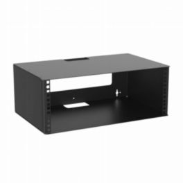 Penn Elcom Penn Elcom 4U Wall Mount Bracket with Square Hole Hinged Rack Rails – 300mm Deep