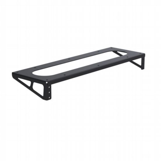 Penn Elcom 1U Black Under Desk Rack Bracket with 10/32 Threaded Rails