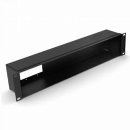 Penn Elcom Penn Elcom 2U Black Back Box Punched for 2 Module x 2U MSB
