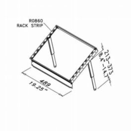 Penn Elcom Penn Elcom Tiltable Racking Frame for 8U–16U R0828 Rack Strips