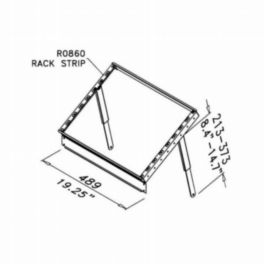 Penn Elcom Penn Elcom Tiltable Racking Frame for 8U–16U R0863 Rack Strips