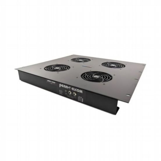 Penn Elcom Ultra-Quiet 4 Fan Tray for Server Enclosures – R4000 & R5000 Compatible