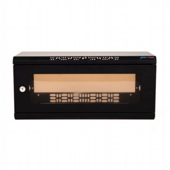 Penn Elcom 4U Shallow Wall Mount Rack with Removable Outer Shell and M6 Rails