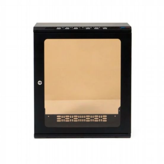 Penn Elcom 12U Shallow Wall Mount Rack with Removable Outer Shell (10/32 Rail, 250mm Deep)