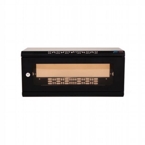 Penn Elcom 4U Shallow Wall Mount Rack with Removable Outer Shell (10/32 Rail, 250mm Deep)