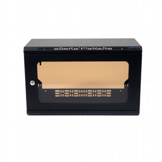 Penn Elcom 6U Shallow Wall Mount Rack with Removable Outer Shell (10/32 Rail, 250mm Deep)