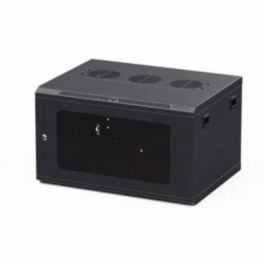 Penn Elcom Penn Elcom Racks Wall Mount Rack Enclosure 6U 450mm/17-72 Inch Deep M6 Rack Rail Black Glass Door
