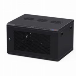 Penn Elcom Penn Elcom Racks Wall Mount Rack Enclosure 6U 450mm/17-72 Inch Deep 1032 Rack Rail Black Perf Door