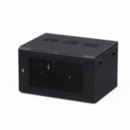 Penn Elcom Penn Elcom Racks Wall Mount Rack Enclosure 6U 450mm/17-72 Inch Deep M6 Rack Rail Black Perf Door