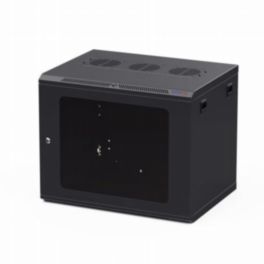 Penn Elcom Penn Elcom Racks Wall Mount Rack Enclosure 9U 450mm/17-72 Inch Deep M6 Rack Rail Black Glass Door