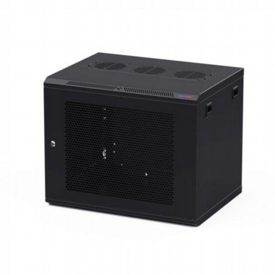 Penn Elcom Racks Wall Mount Rack Enclosure 9U 450mm/17-72 Inch Deep 1032 Rack Rail Black Perf Door