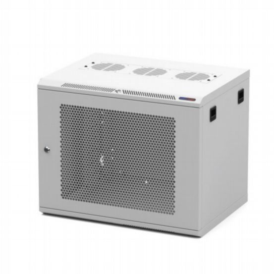 Penn Elcom Racks Wall Mount Rack Enclosure 9U 450mm/17-72 Inch Deep M6 Rack Rail White Perf Door