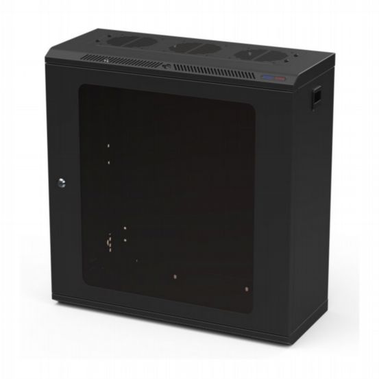 Penn Elcom Racks Wall Mount Wall Mount Rack 12U 250mm/9-84 Inch Deep Glass Door R6425