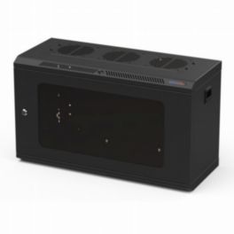 Penn Elcom Penn Elcom Racks Wall Mount Wall Mount Rack 6U 250mm/9-84 Inch Deep Glass Door R6425-6UK
