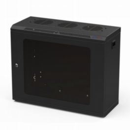 Penn Elcom Penn Elcom Racks Wall Mount Wall Mount Rack 9U 250mm/9-84 Inch Deep Glass Door R6425