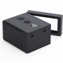 Penn Elcom Penn Elcom 6U Double Hinged Wall Mount Rack Enclosure with M6 Threaded Rails