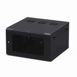Penn Elcom Penn Elcom Racks Wall Mount WM Rack 600mm x 6U Vented Door M6 Black R6606V-M6