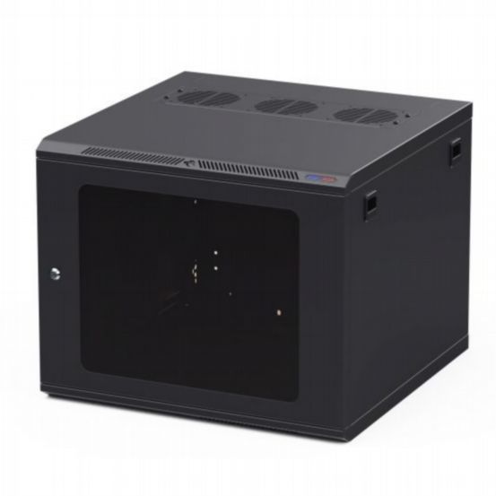 Penn Elcom Rack Wall Mount 9U 600 1032 rail- Glass door