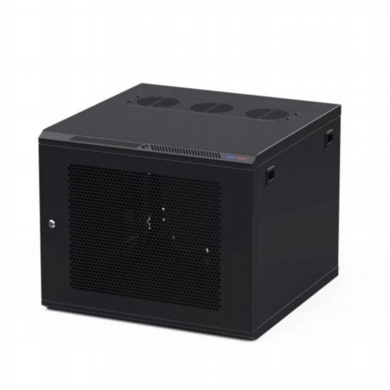 Penn Elcom Racks Wall Mount WM Rack 600mm x 9U Vented Door M6 Black R6609V-M6