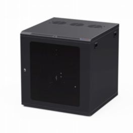 Penn Elcom Penn Elcom Racks Wall Mount WM Rack 600mm x 12U Glass Door M6 Black