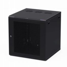 Penn Elcom Penn Elcom Racks Wall Mount WM Rack 600mm x 12U Vented Door M6 Black R6612V-M6