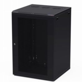 Penn Elcom Penn Elcom Racks Wall Mount WM Rack 600mm x 18U Vented Door 10-32 Black R6618V-1032