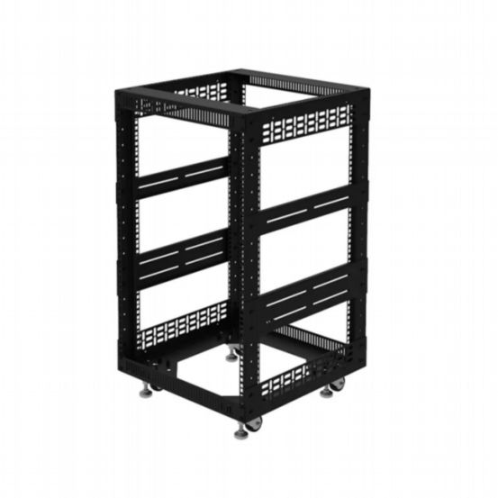 Penn Elcom 16U Open Tower System with Square Hole Rails – 510mm Deep