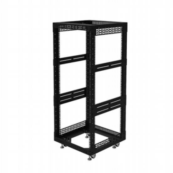 Penn Elcom 24U Open Tower System with Square Hole Rails – 510mm Deep