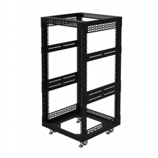 Penn Elcom 20U Open Tower System with Square Hole Rails – 510mm Deep