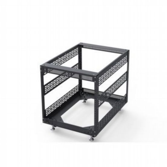Penn Elcom 9U Slim Open Tower Rack with 10/32 Rails – 660mm Deep