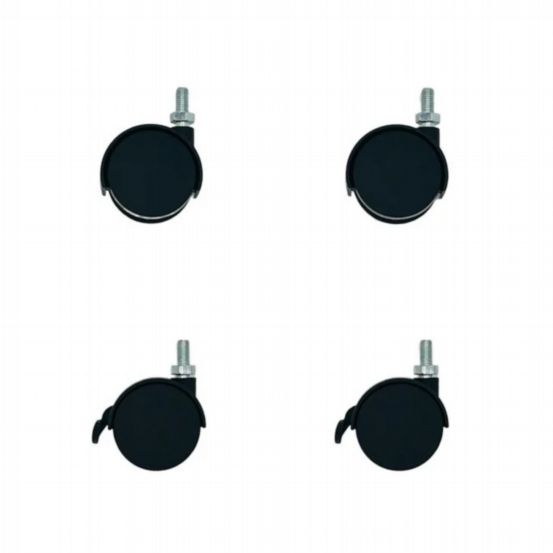 Penn Elcom Lightweight Plastic Castor Set for R8400/R8500 Rack Enclosures