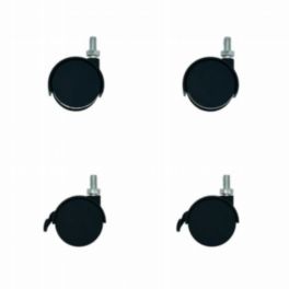 Penn Elcom Penn Elcom Rack Flat Packs 4 Pcs Light Weight Plastic Castor Set for R8400 R8480