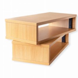 Penn Elcom Penn Elcom 3U 250mm Deep Beech Wood Rack Credenza with M6 Rails