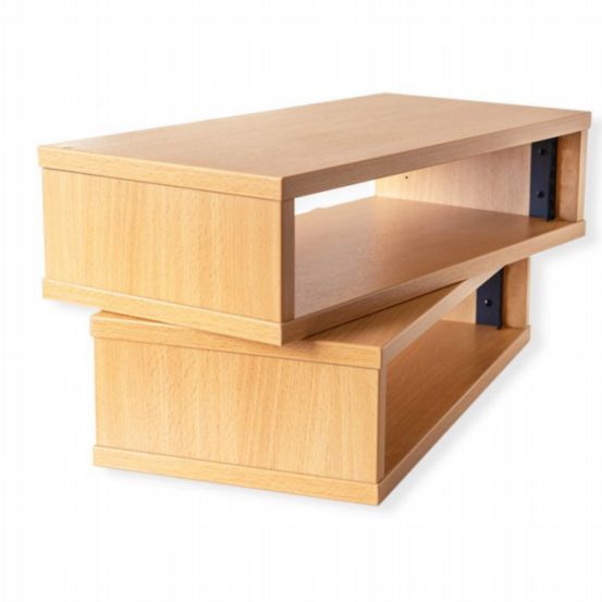 Penn Elcom 3U 250mm Deep Beech Wood Rack Credenza with M6 Rails