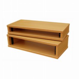 Penn Elcom Penn Elcom 4U 250mm Deep Knotty Oak Wood Rack Credenza with M6 Rails