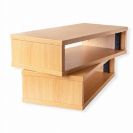 Penn Elcom Penn Elcom 4U 250mm Deep Beech Wood Rack Credenza with M6 Rails