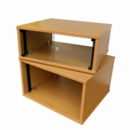 Penn Elcom Penn Elcom 16U 450mm Deep Knotty Oak Wood Rack Credenza with M6 Rails