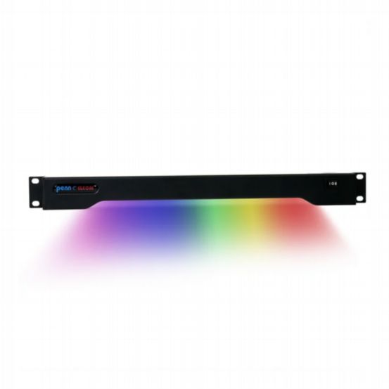 Penn Elcom 1U LED Multicolour + White Rack Light