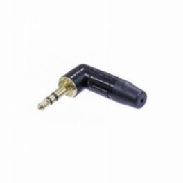 Penn Elcom Penn Elcom 3.5mm Right Angle Stereo Plug – Black Body, Gold Contact (NTP3RC-B)