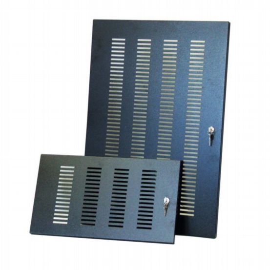 Penn Elcom 8U Steel Vented Locking Front Door for Contractor Rack Series