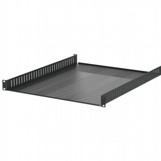 Penn Elcom 1U Vented 558mm Deep Rack Shelf with Front and Back Mounting
