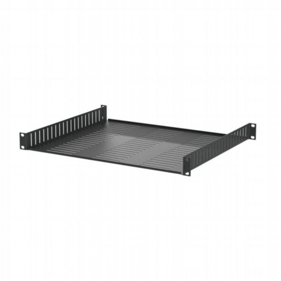 Penn Elcom 1U Vented 388mm Deep Rack Shelf with Front and Back Mounting