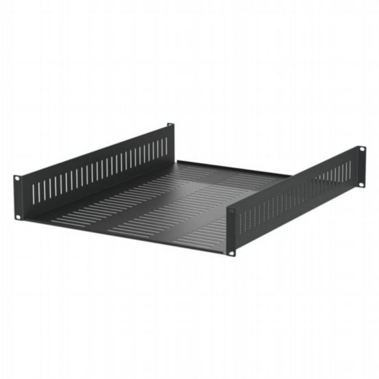 Penn Elcom 2U Vented 558mm Deep Rack Shelf with Front & Rear Mounting