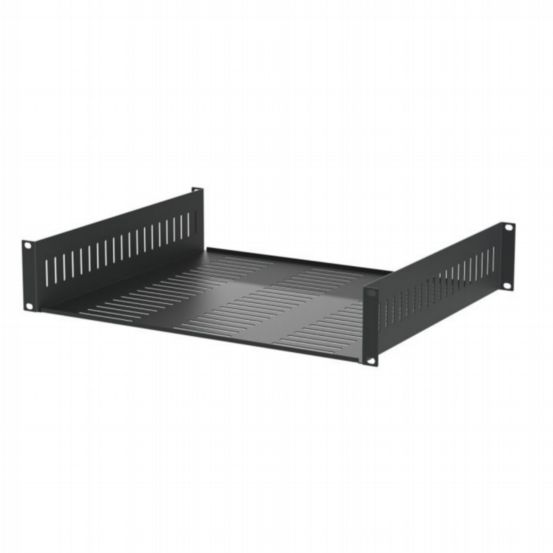 Penn Elcom 2U Vented 388mm Deep Rack Shelf with Front & Rear Mounting