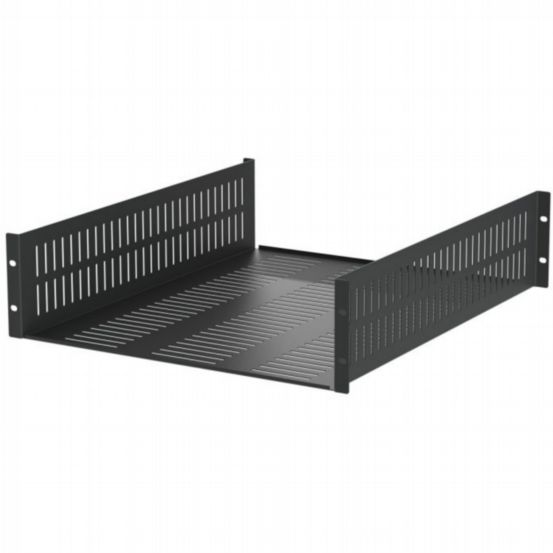 Penn Elcom 3U Vented 558mm Deep Rack Shelf with Front & Back Mounting Brackets