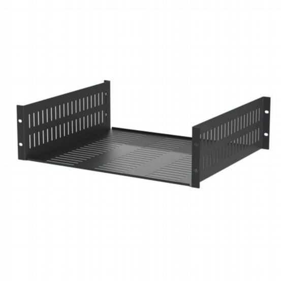 Penn Elcom 3U Vented 388mm Deep Rack Shelf with Front & Back Mounting Brackets
