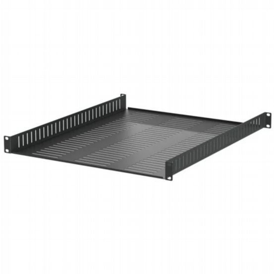 Penn Elcom 1U Vented 558mm Deep Rack Shelf with Front & Rear Mounting